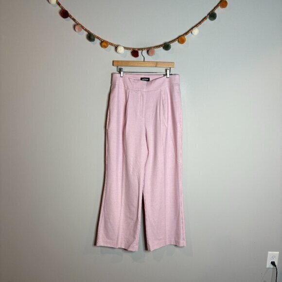 NWT Express Straight Ankle High Rise dress pants in light pink - Picture 1 of 7